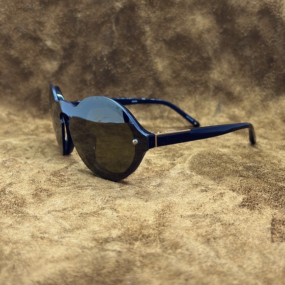 Phillip Lim Black/Gold Round Sunglasses - Picture 3 of 10